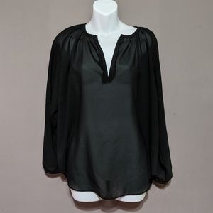 Massimo Black Sheer Blouse